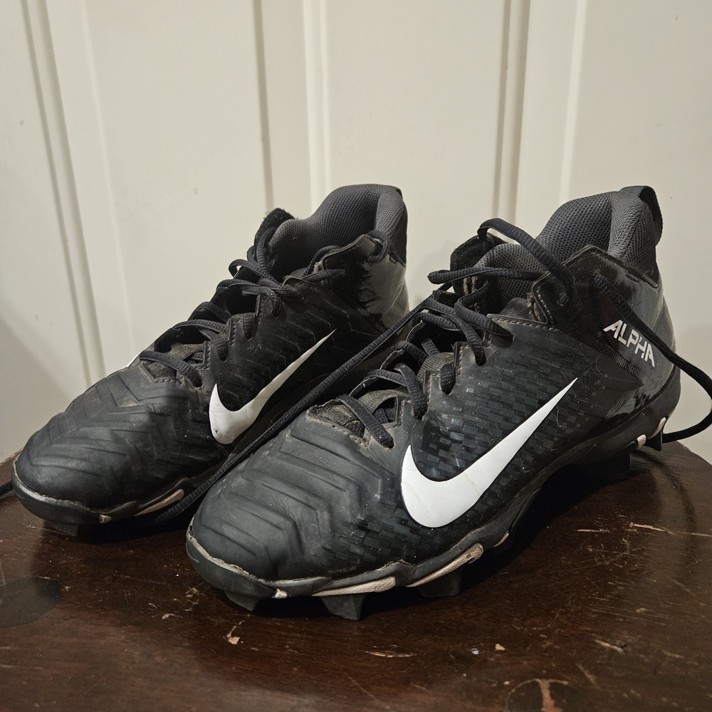 Nike Alpha Black and White Cleats